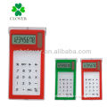 transparent solar touch screen calculator / solar calculator / mini calculator
